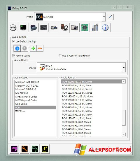 Captura de pantalla Dxtory para Windows XP