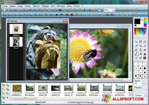 Captura de pantalla PhotoFiltre para Windows XP