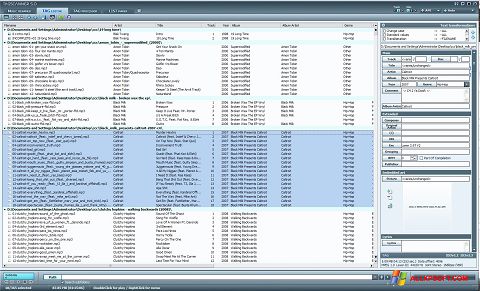 Captura de pantalla TagScanner para Windows XP