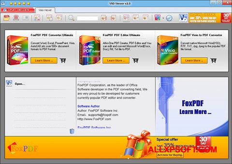 Captura de pantalla VSD Viewer para Windows XP