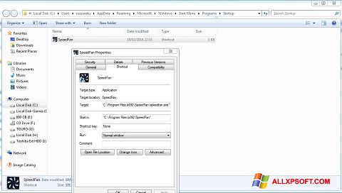 Captura de pantalla SpeedFan para Windows XP