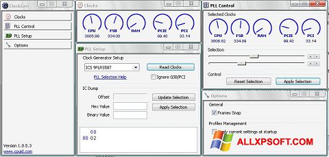 Captura de pantalla ClockGen para Windows XP
