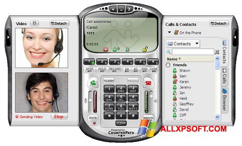 Captura de pantalla X-Lite para Windows XP