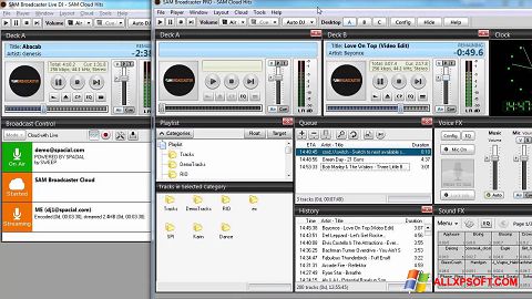 Captura de pantalla SAM Broadcaster para Windows XP