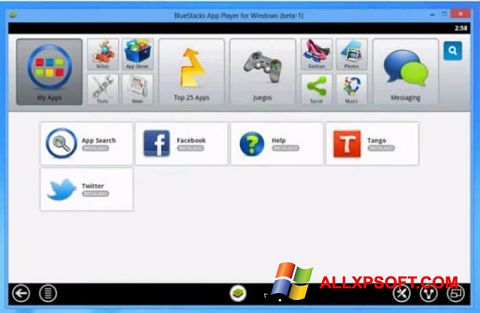 Captura de pantalla Tango para Windows XP