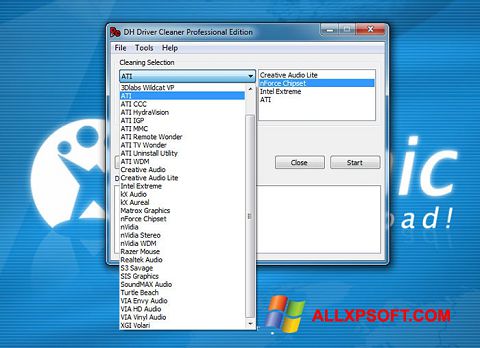 Captura de pantalla Driver Cleaner para Windows XP