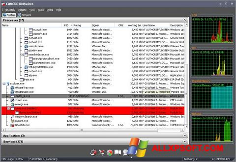 Captura de pantalla Comodo Cleaning Essentials para Windows XP