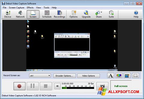 Captura de pantalla Debut Video Capture para Windows XP