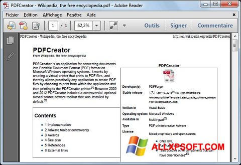 Captura de pantalla PDFCreator para Windows XP