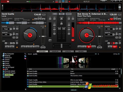 Captura de pantalla Virtual DJ Pro para Windows XP