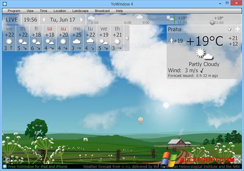 Captura de pantalla YoWindow para Windows XP