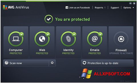 Captura de pantalla AVG AntiVirus Pro para Windows XP