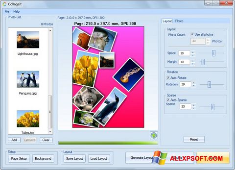Captura de pantalla CollageIt para Windows XP