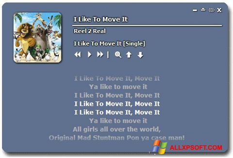 Captura de pantalla Minilyrics para Windows XP