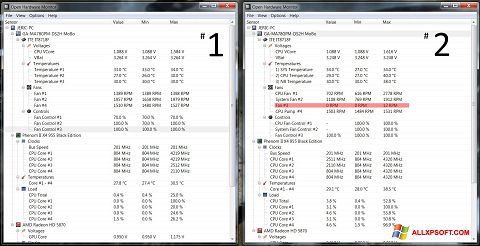 Captura de pantalla Open Hardware Monitor para Windows XP