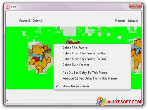 Captura de pantalla GifCam para Windows XP