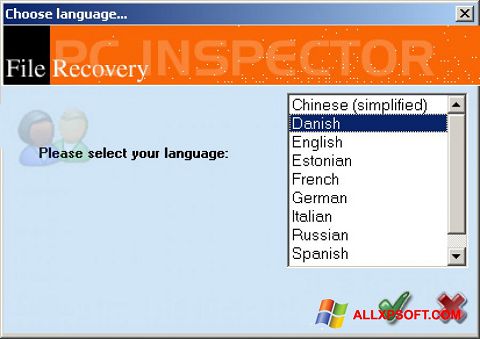 Captura de pantalla PC Inspector File Recovery para Windows XP