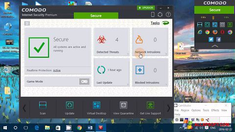 Captura de pantalla Comodo Internet Security Premium para Windows XP
