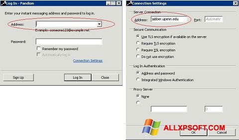 Captura de pantalla Pandion para Windows XP