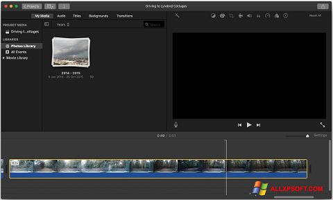 Captura de pantalla iMovie para Windows XP