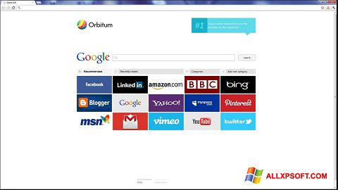 Captura de pantalla Orbitum para Windows XP