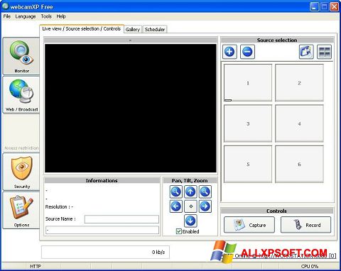 Captura de pantalla webcamXP para Windows XP