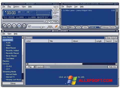 Captura de pantalla Winamp Lite para Windows XP