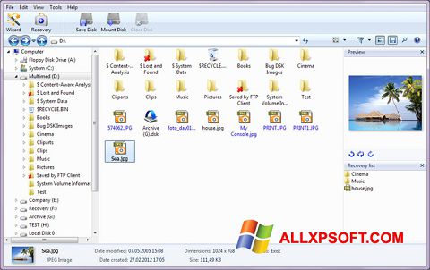 Captura de pantalla Magic Photo Recovery para Windows XP