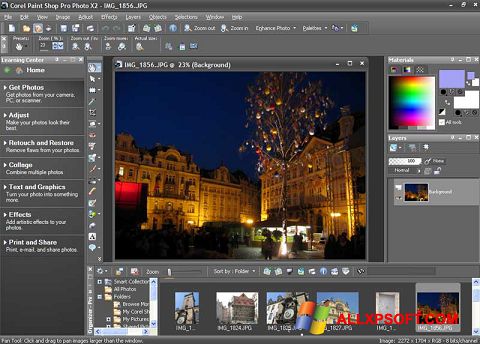 Captura de pantalla PaintShop Pro para Windows XP