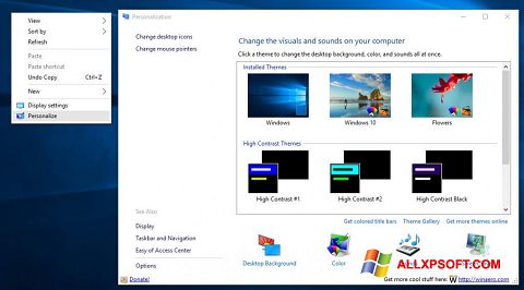 Captura de pantalla Personalization Panel para Windows XP