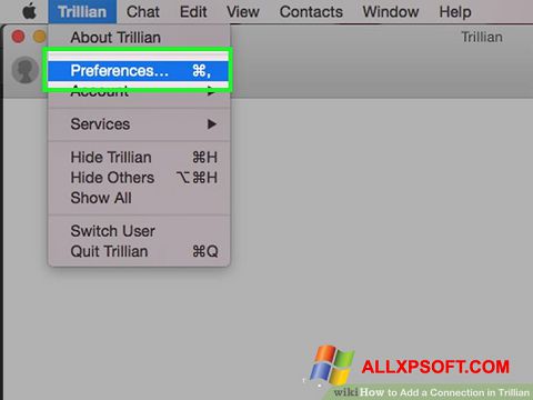 Captura de pantalla Trillian para Windows XP