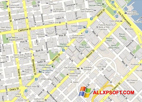 Captura de pantalla Google Maps para Windows XP