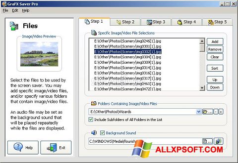 Captura de pantalla VideoSaver para Windows XP