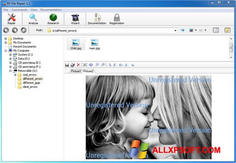 Captura de pantalla File Repair para Windows XP