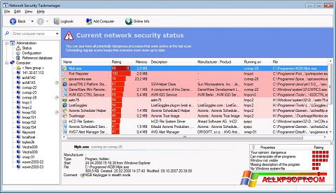 Captura de pantalla Security Task Manager para Windows XP
