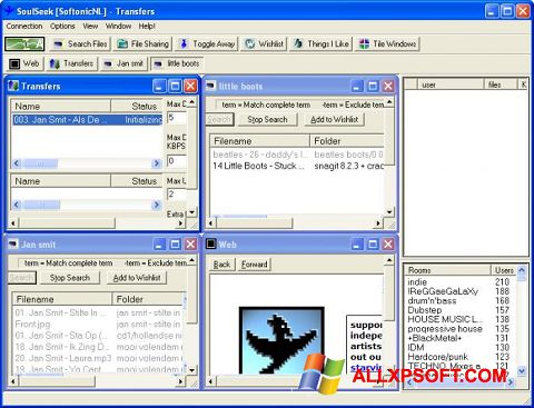Captura de pantalla Soulseek para Windows XP
