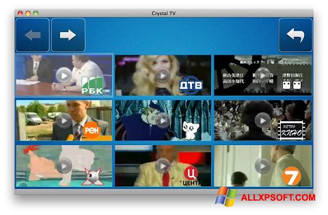 Captura de pantalla Crystal TV para Windows XP