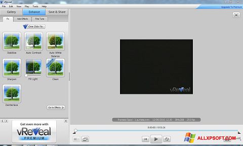 Captura de pantalla vReveal para Windows XP