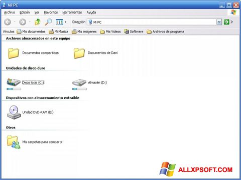 Captura de pantalla Vista Drive Icon para Windows XP