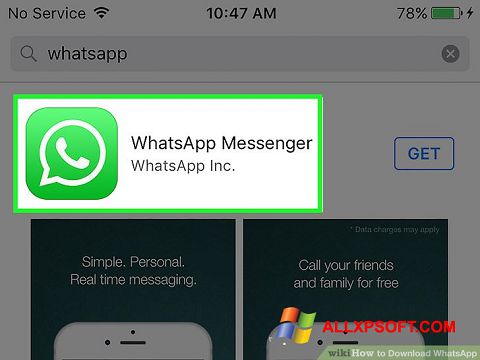 Captura de pantalla WhatsApp para Windows XP