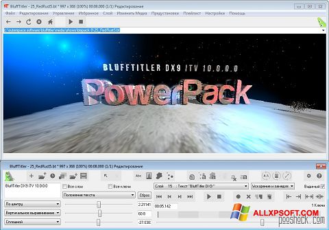 Captura de pantalla BluffTitler para Windows XP