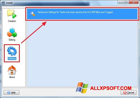 Captura de pantalla Yamb para Windows XP