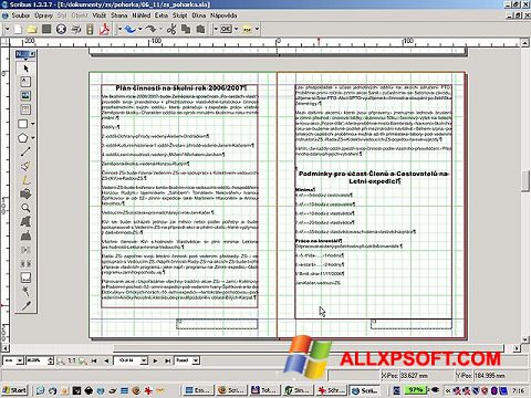 Captura de pantalla Scribus para Windows XP