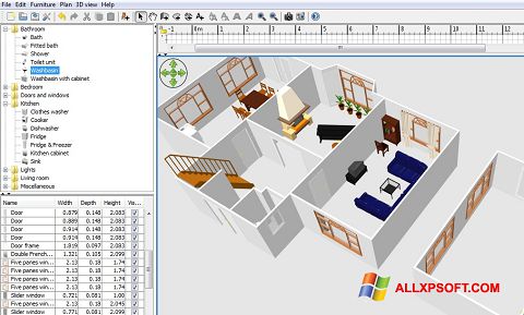 Captura de pantalla FloorPlan 3D para Windows XP
