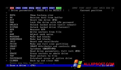 Captura de pantalla MHDD para Windows XP