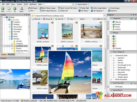 Captura de pantalla ACDSee Photo Manager para Windows XP