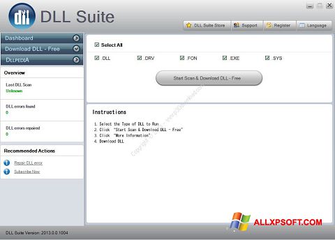 Captura de pantalla DLL Suite para Windows XP