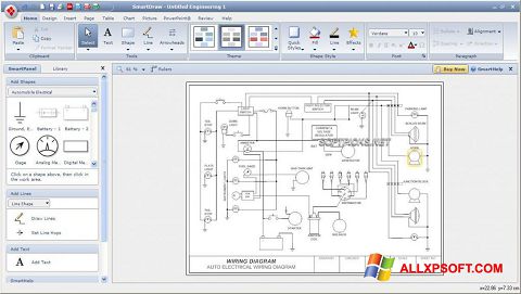 Captura de pantalla SmartDraw para Windows XP