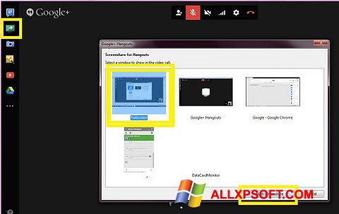 Captura de pantalla Hangouts para Windows XP