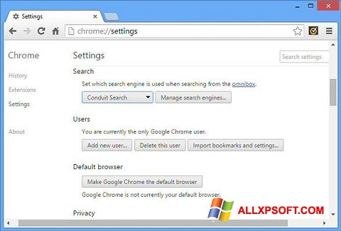Captura de pantalla Chrome Cleanup Tool para Windows XP